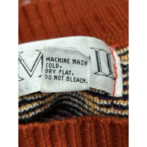 Vintage MCII Southwest Style Geometric Pattern Mock Neck Sweater Sz Medium - Picture 7 of 9